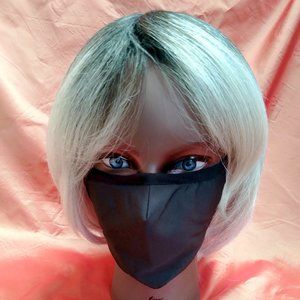 Black face mask with five filters